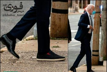 عکس کفش های عجیب و لنگه به لنگه رئیس جمهور سوژه عکاسان شد