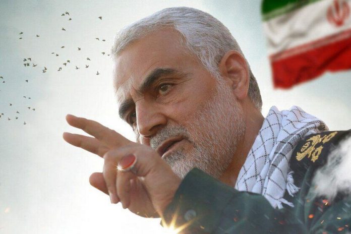 فیلم لو رفته از لحظه اثابت موشک به خودروی حامل سردار سلیمانی در فرودگاه بغداد