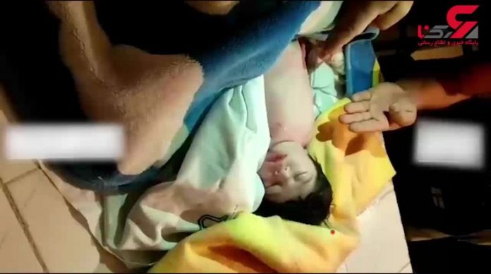 فیلم لحظه زنده شدن نوزاد در غسالخانه آبدانان در ایلام 