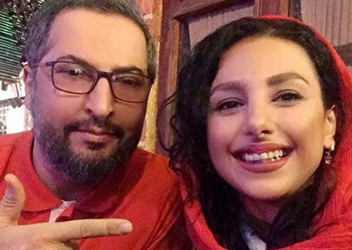 عکس واقعی همسر دوم مهرداد میناوند در مراسم خاکسپاری